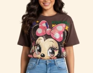 Camiseta Minnie con Lentejuelas
